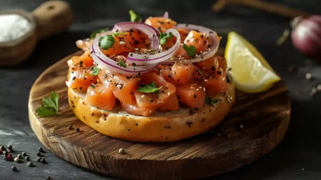 Smoked Salmon Bagel5