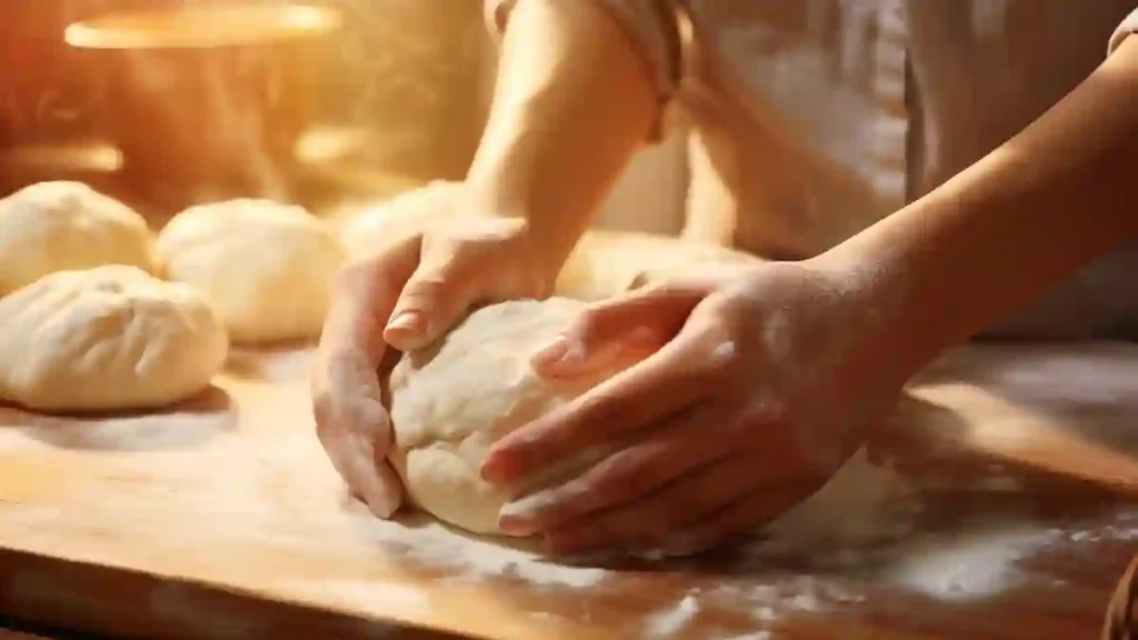 maroccck Photorealistic close up of hands kneading dumpling dou 9e1a217d a21f 4045 9404 e9da9812e849 ezgif.com optiwebp