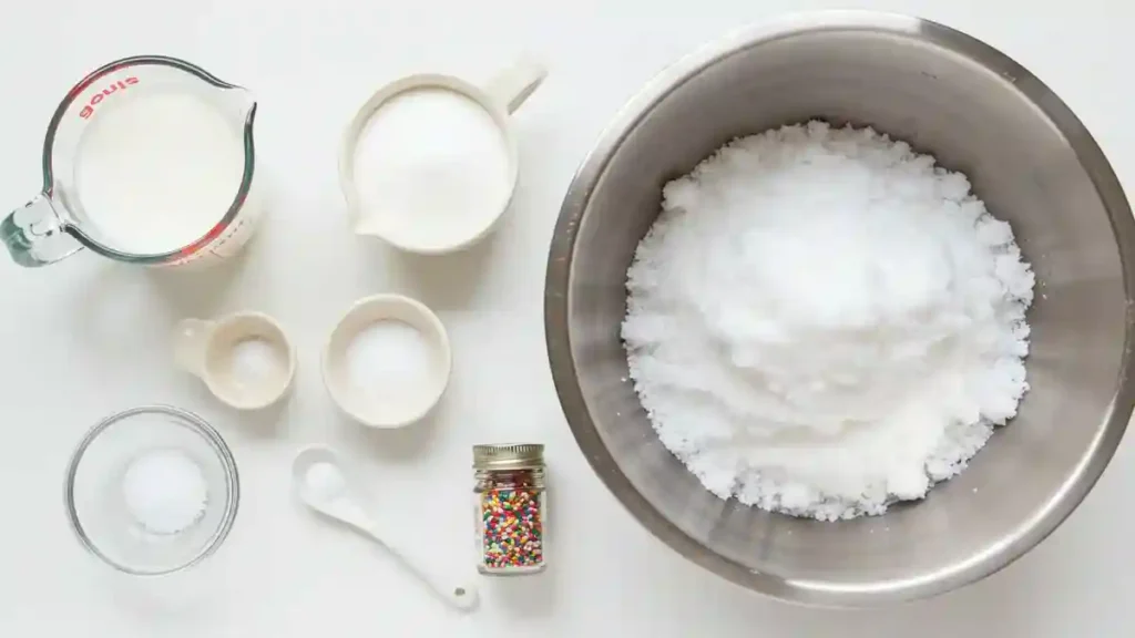 Snow cream recipe ing