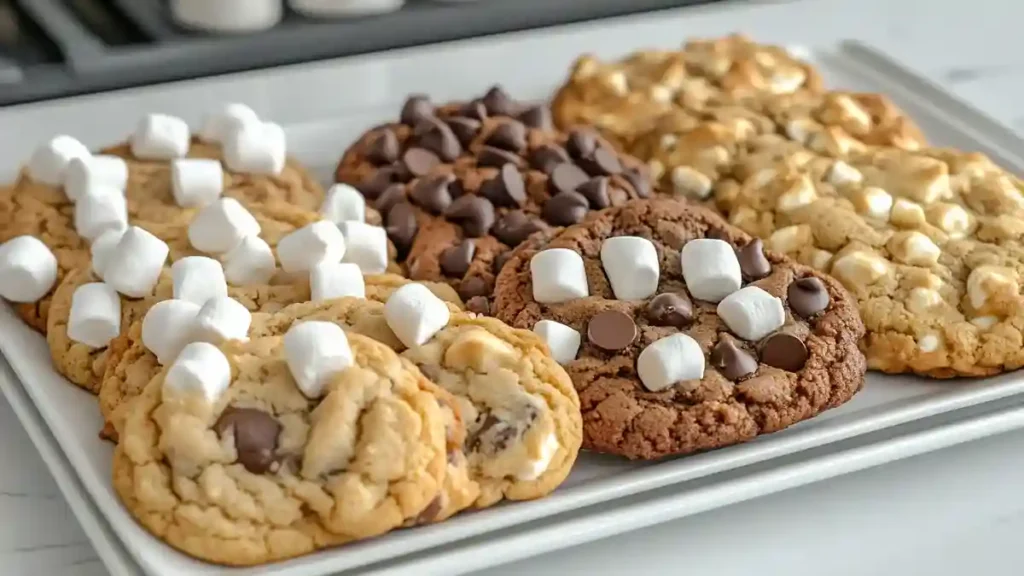 Assorted marshmallow cookie variations