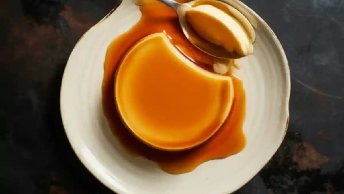 Delicious Flan Napolitano made with cream cheese, sweetened condensed milk, and eggs.