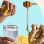 Refreshing natural 4-ingredient Mounjaro drink recipe with lemon, honey, and ginger.