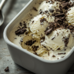 ninja creami recipes – creamy cookies and cream ice cream in a Ninja Creami container