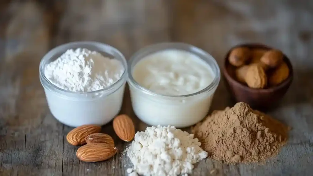 Creami protein recipe ingredients on table