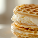 eggo ice cream sandwich close-up