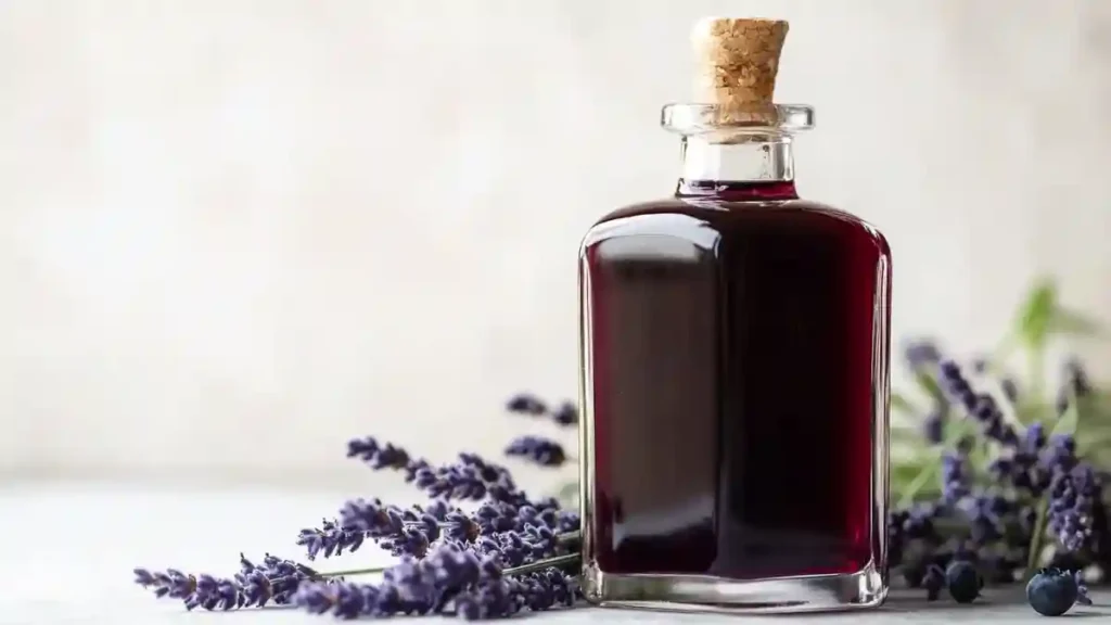 blueberry syrup cocktail drink