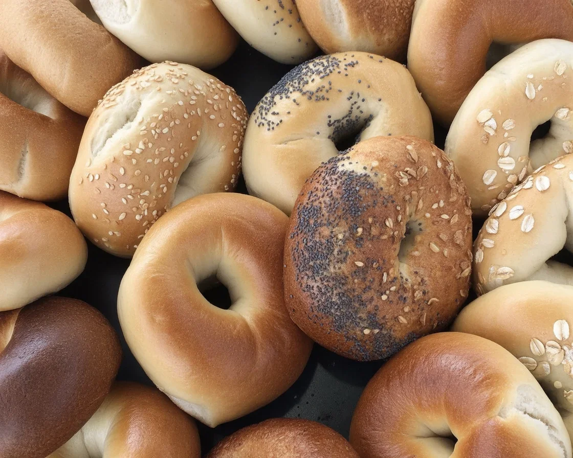 Freshly baked bagels at the Bagel Bar Cafe in Kutztown for breakfast and brunch.