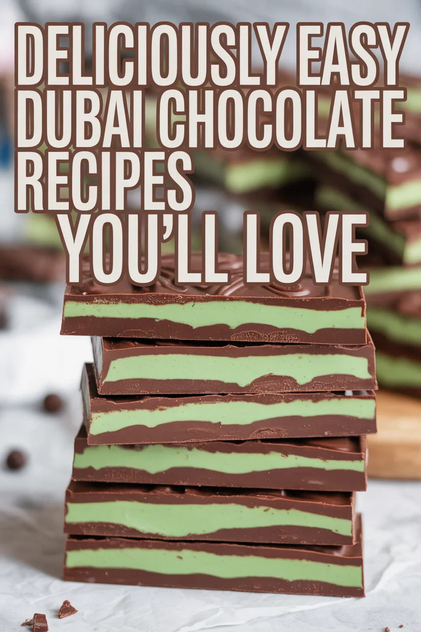dubai chocolate recipes