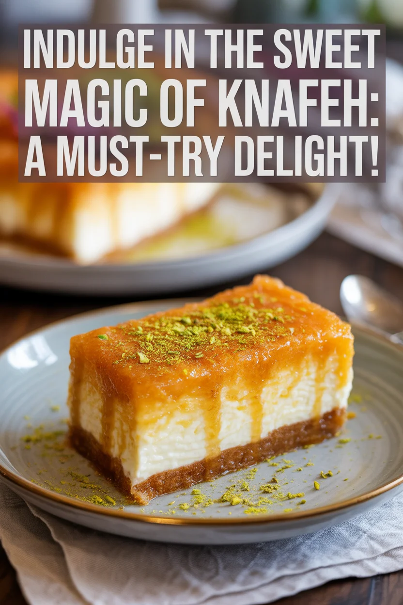 Indulge in the Sweet Magic of Knafeh: A Must-Try Delight!