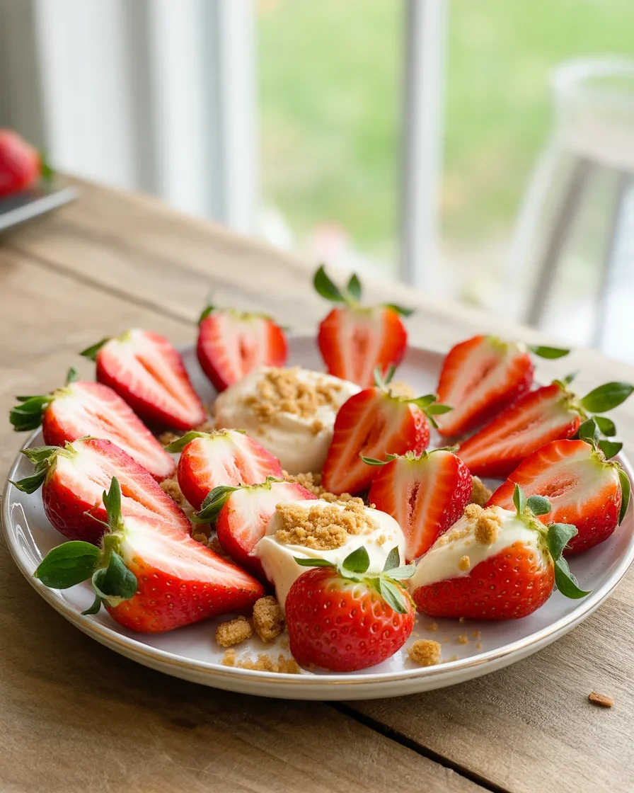 Cheesecake Stuffed Strawberries